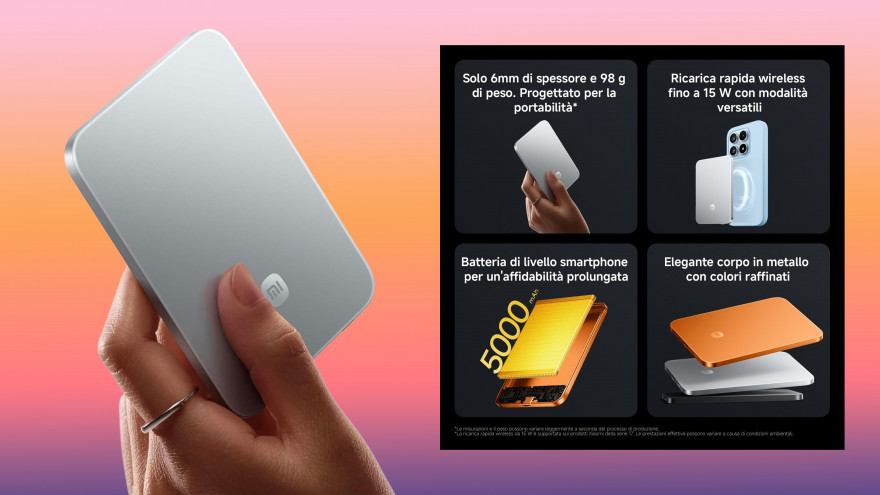 Xiaomi UltraThin PowerBank quanto una carta di credito ma...