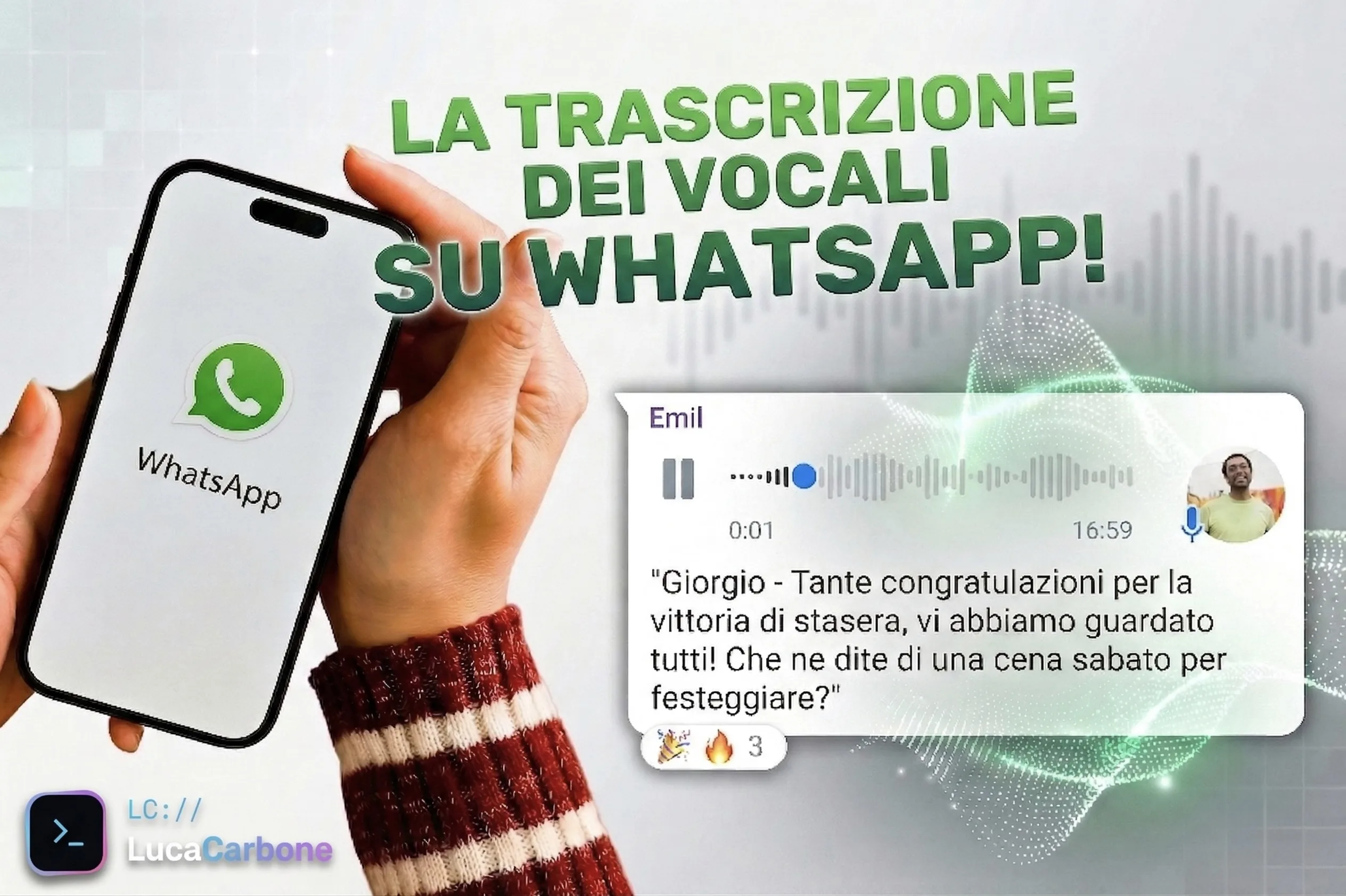 WhatsApp, finalmente ora riassume i messaggi vocali