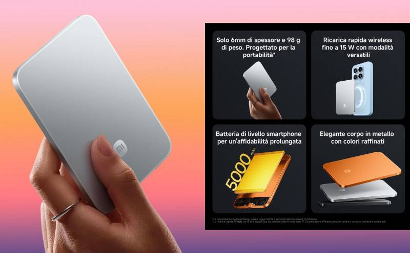 Xiaomi UltraThin PowerBank quanto una carta di credito ma...