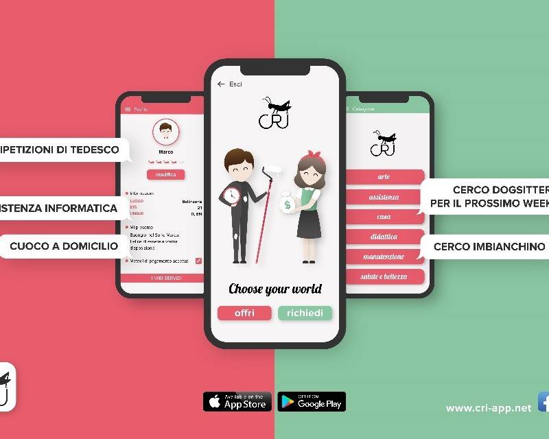 CRI APP: La piattaforma ticinese che valorizza il tempo libero e utile per accedere a servizi di artigiani qualificati