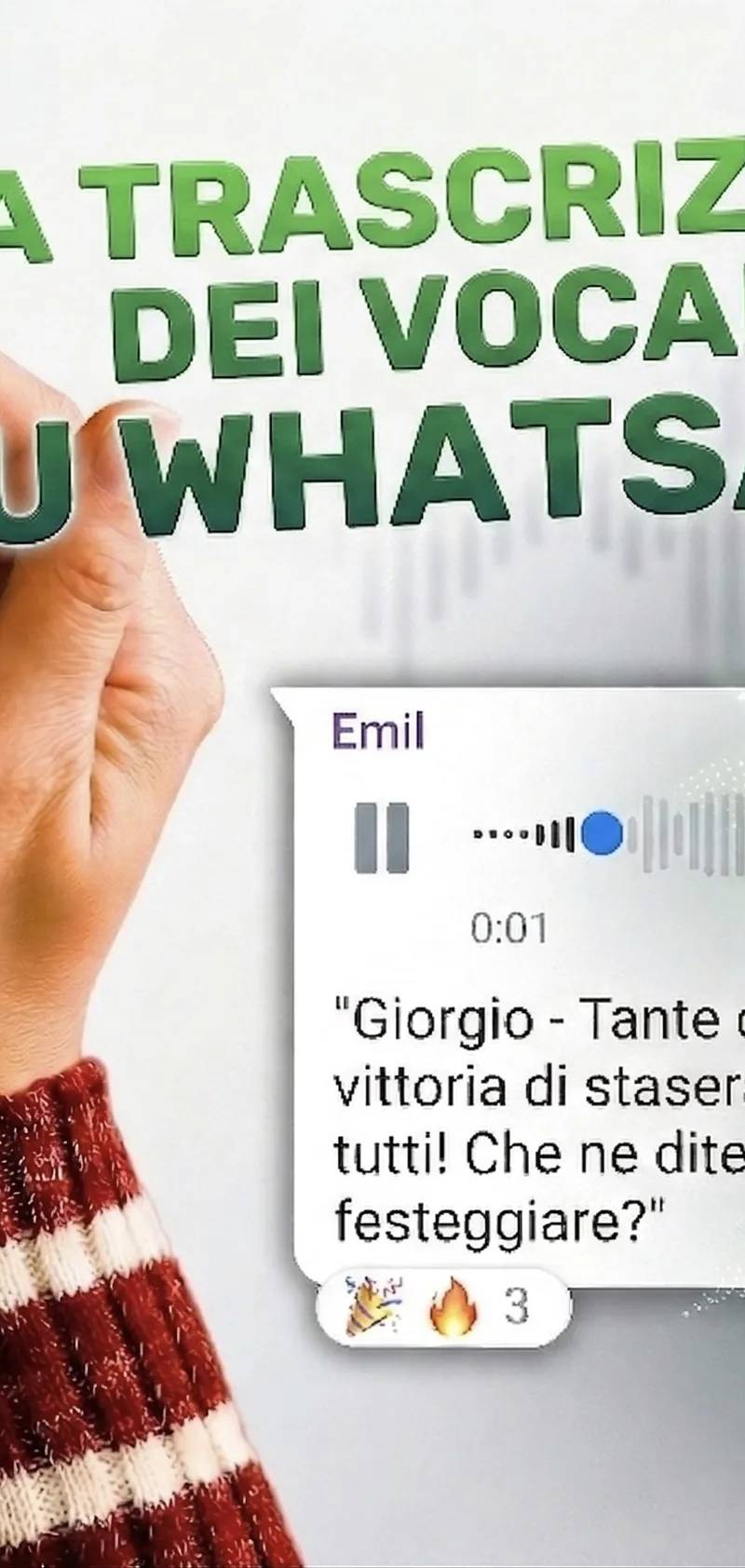 WhatsApp, finalmente ora riassume i messaggi vocali